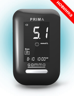 Глюкометр ТМ GAMMA DIAMOND PRIMA